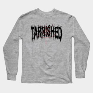 Tarnished black metal font Long Sleeve T-Shirt